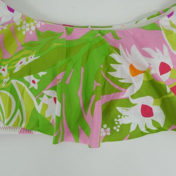 Trina Turk Womens La Palma Off The Shoulder Swim Top Size 8 - Picture 7 of 16